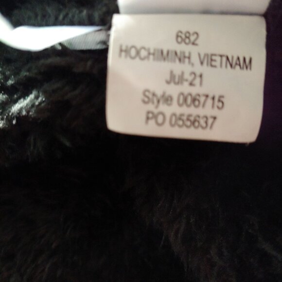 Lilly Pulitzer Skipper Black Sherpa Half Zip Pullover Plush Soft Cozy L - Picture 14 of 14